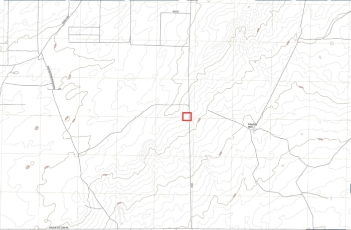 Map of 10 acres of land of Apache County