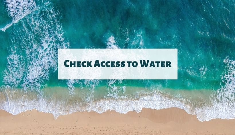 Check access to water