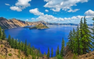 Crater Lake in Klamath County, OR